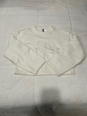 Cozy Cream Crewneck Sweater - Women's